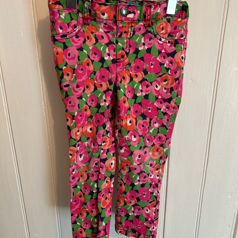(3/$20) The children’s place 3t pink & orange floral jeans